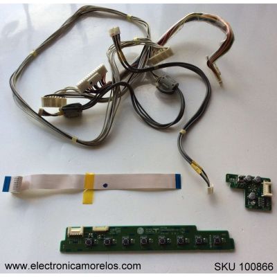 KIT DE CABLES PARA TV / LG / YS0832 / EBT4353 / EAX39084801 / EBT3998 / PP78A / EAX343062901 / MODELO 32PC5DVH